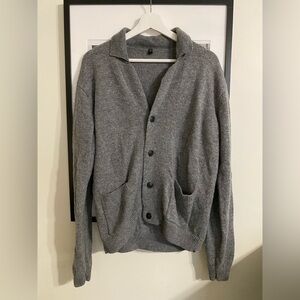 Muji Gray Wool Cardigan